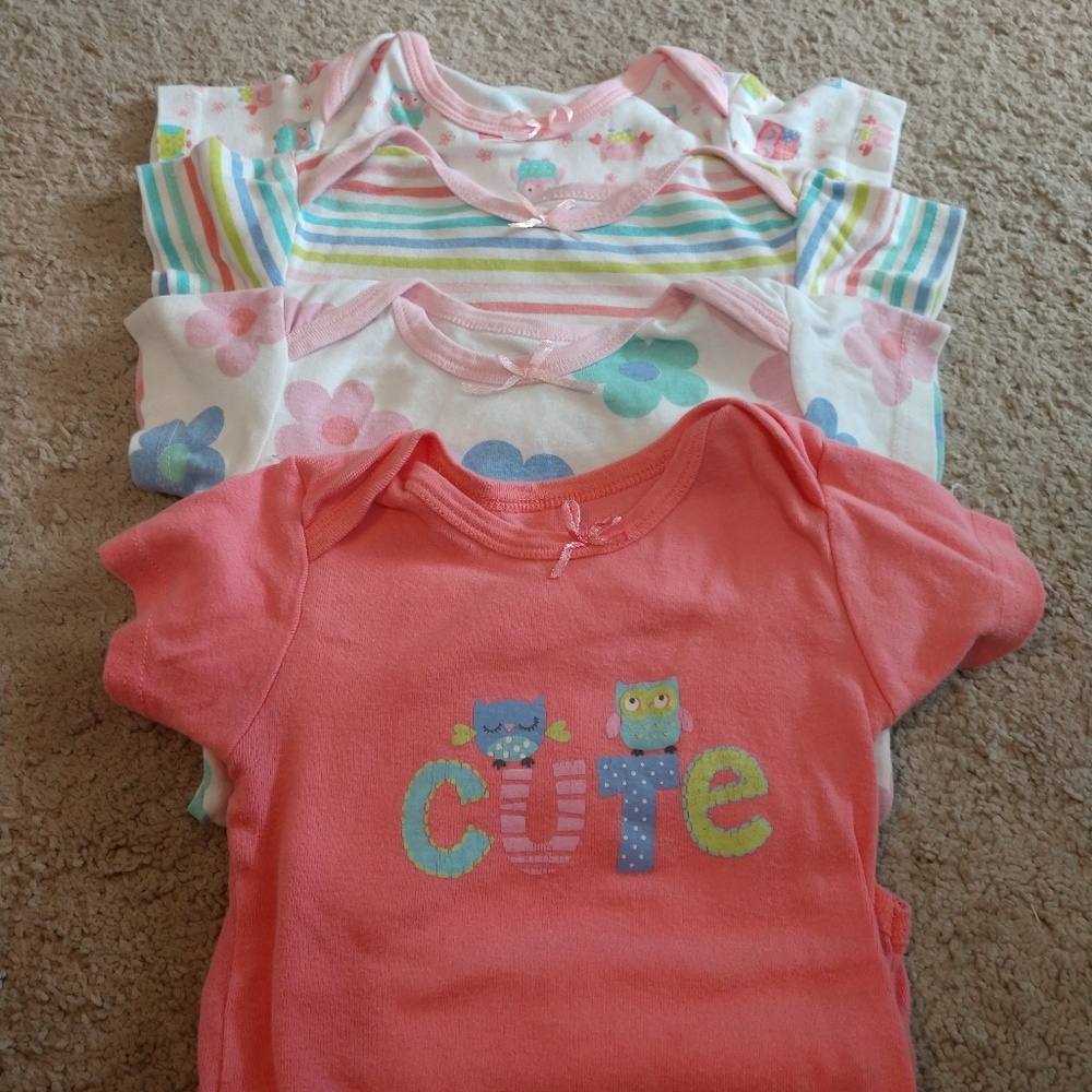 Bundle of baby girl onesies 🌈❤️